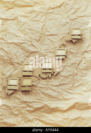 Abbildung Objekt solides Handwerk Papercraft Stockfoto