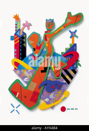 Abbildung Objekt solides Handwerk halbe Solid Stockfoto