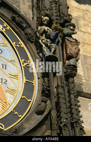 Altes Rathaus Prag Uhr tschechischen astronomischen Stockfoto