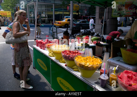 Straßenfest in Manhattan Stockfoto