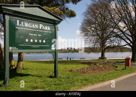 Der Eingang zum Park Lurgan, Nordirland Stockfoto