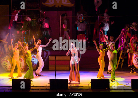 Zeigen Sie in der Sommer-Teatro Theater de Verano-Kompetenz in Montevideo Uruguay Karneval 2006 Stockfoto