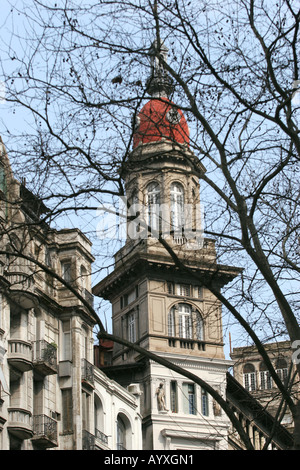 La Inmobiliaria Gebäude in der Avenida de Mayo Buenos Aires Argentinien eklektische Architektur mit einigen Jugendstilelementen Stockfoto