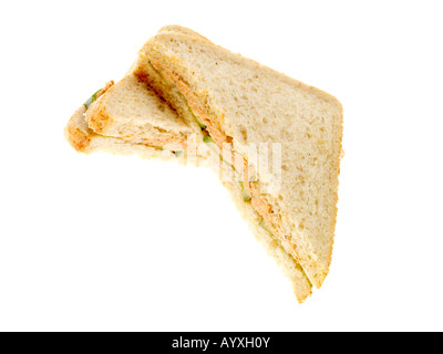 Lachs und Gurke Sandwich Stockfoto