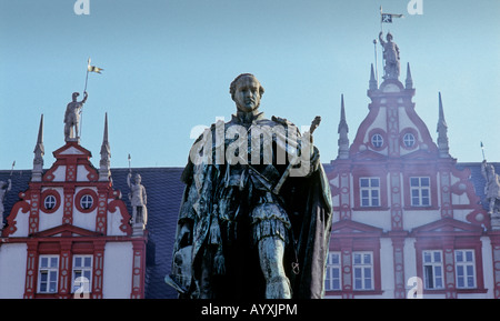 DEUTSCHLAND PRINZ ALBERT STATUE GEMAHLIN KÖNIGIN VICTORIA DDR FRANKEN SACHSEN COBURG Stockfoto