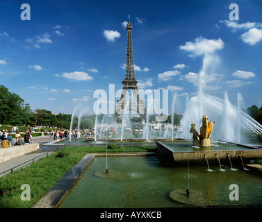 Eiffelturm in Paris Stockfoto