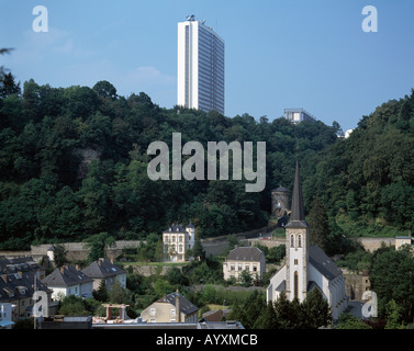 Direktgespräche Mit Europa-Zentrum Und Geburtshaus von Robert Schumann in Luxemburg, Luxemburg Stockfoto