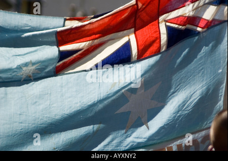 leichte blaue Australian Ensign RAAF Royal Australian Air Force Flagge Stockfoto