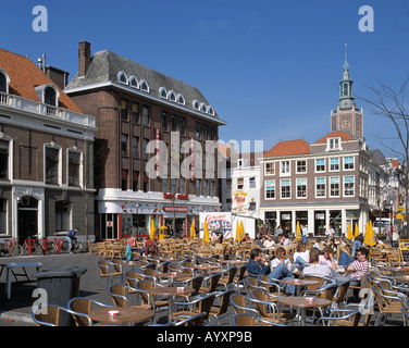 Grosser Markt Mit Grote Kerk in Den Haag, Suedholland Stockfoto