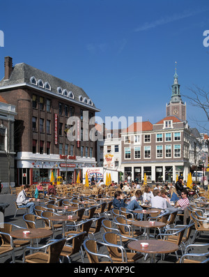 Grosser Markt Mit Grote Kerk in Den Haag, Suedholland Stockfoto