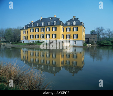 Haus Hall, Wasserschloss, Herrenhaus, Hückelhoven-Ratheim, Niederrhein, Nordrhein-Westfalen Stockfoto