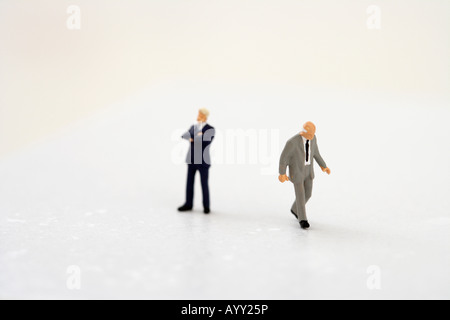 Zwei Geschäftsleute Figuren Stockfoto