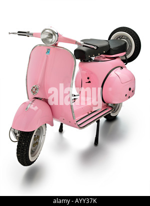 Rosa Roller vespa Stockfoto