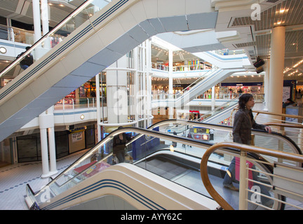 Inneres des Princes Quay Shopping Centre Hull, East Yorkshire, England Großbritannien Stockfoto
