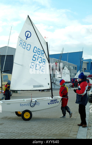 Weymouth und Portland Sailing Academy West Dorset südlichen England UK Veranstaltungsort für Segel-Events in London 2012 Olympics Stockfoto