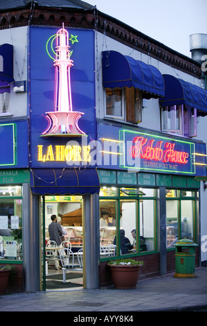 Das Lahore Kebab Haus an der Ladypool Road in Sparkbrook, Birmingham UK Stockfoto