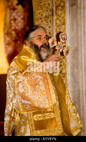 Heilige drei Könige feiern St. Nikolaus griechisch orthodoxe Kirche Tarpon Springs Florida Stockfoto