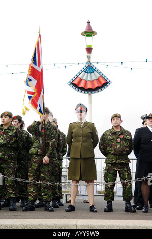 Erinnerung Sonntag Service am Ehrenmal in Blackpool am Meer Stockfoto