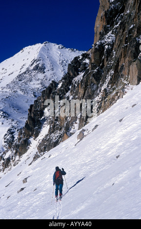 Skitouren in den Pyrenäen-Katalonien-Spanien-Europa Stockfoto