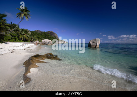 Anse Source d ' Argent, La Digue Island, Seychellen Stockfoto