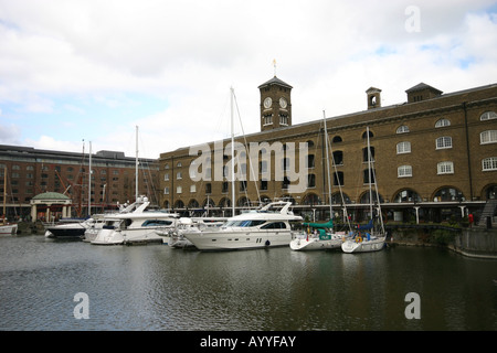 St. Catherines dock London Kai Stockfoto