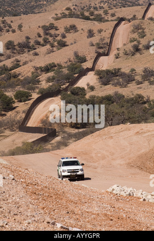 US Border Patrol in der Nähe der mexikanischen Grenze Stockfoto