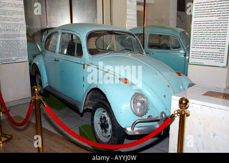 General Gaddafi VW Käfer Auto in das National Museum, Tripolis, Libyen, Nordafrika Stockfoto