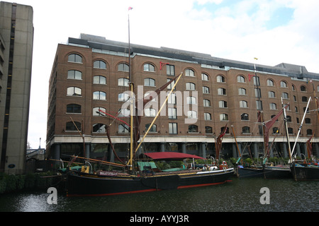 St. Catherines dock London Kai Stockfoto