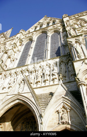 Salisbury Kathedrale West End England Stockfoto