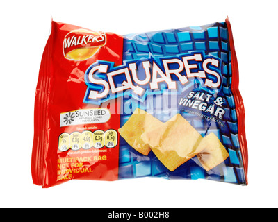 Salz und Essig Chips Stockfoto