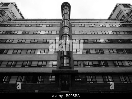 Steinbock Haus 42 bis 47 Minories London EC3 Art Deco Gebäude in der City of London 1937 erbaut und berühmt für seine gebogene Wände Stockfoto