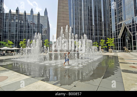 PPG-Platz in der Innenstadt von Pittsburgh Pennsylvania Stockfoto