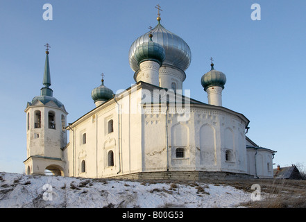 Kirche St. Johannes der Täufer in Staraja Ladoga, Leningrad Region, Russland Stockfoto