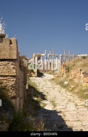 Leptis Magna, römische Stadt, Libyen, Nordafrika Stockfoto