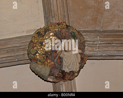 Dach BOSS İN DECKE, CLOİSTERS NORWİCH KATHEDRALE NORFOLK ENGLAND ENGLAND Stockfoto