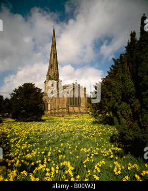 St. Oswald Kirche Ashbourne Derbyshire England UK Stockfoto