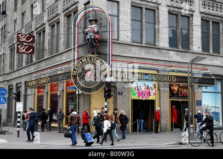 Madame Tussaud eine beliebte Attraktion dam square Amsterdam-Niederlande-Nord-Holland-Europa Stockfoto