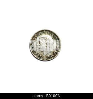 "DREI PENCE GEORGE V" Stockfoto