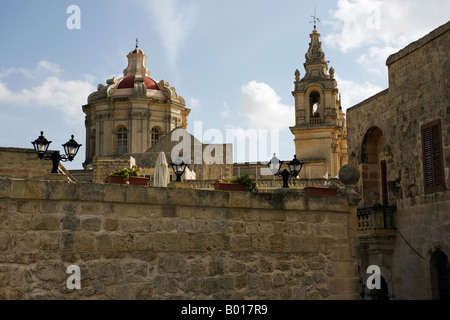 St. Pauls Cathedral, Mdina Malta Stockfoto
