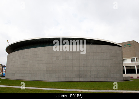 Fassade des neuen Flügels an das Van Gogh Museum Paulus Potterstraat Amsterdam Niederlande Holland Nordeuropa Stockfoto