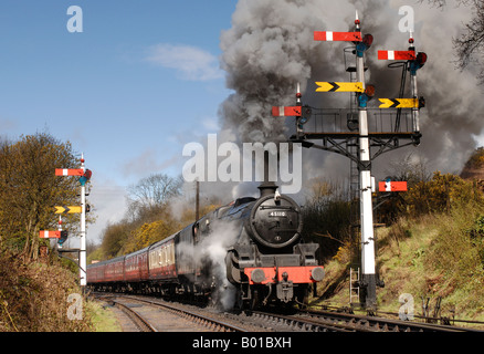 Klasse 5MT schwarz 5 4 6 0 keine 45110 bei Bewdley Severn Valley Railway 11. April 2008 Stockfoto