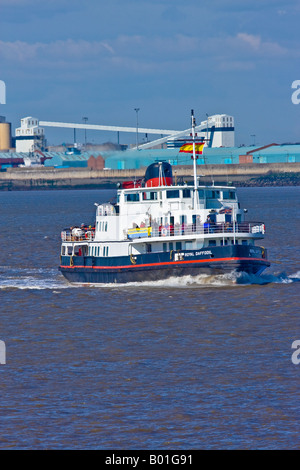 Fähre über den Mersey Stockfoto