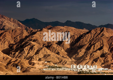 Stadt am Vorberg Blick vom Roten Meer Israel Eilat Stockfoto