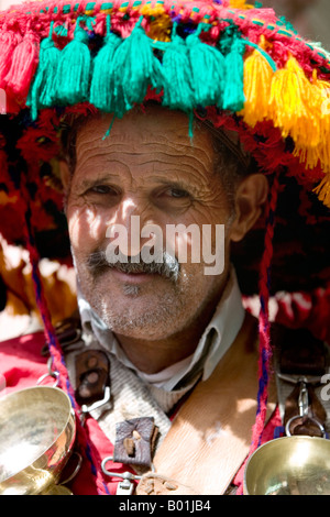 Traditionelle Waterseller in Marrakesch, Marokko Stockfoto