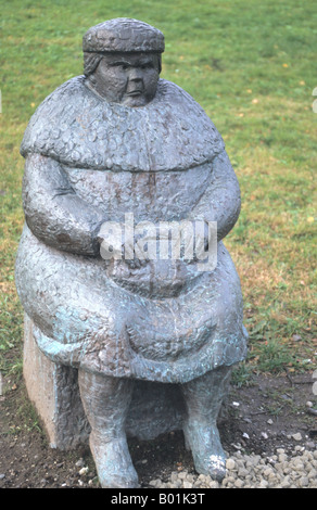 Skulptur auf dem Gelände der Kunst Museum of Northern Norway (Nordnorak Kunstmuseum) Stockfoto