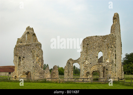 Die Überreste des Gästehauses Skelettteile Priorats in der Nähe von Chichester, West Sussex. Stockfoto