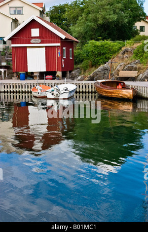 Idyllisches Fischerdorf in Bohuslan Schweden Stockfoto