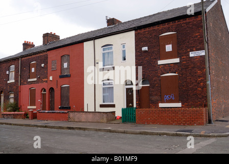 Häuser in der Clayton Distrikt East Manchester bezeichnet als Eastlands und in der Nähe von City of Manchester Stadium Stockfoto