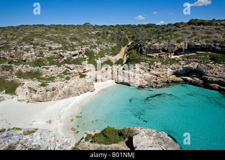 Es Calo des Marmols Strand. Mallorca-Island.Spain Stockfoto