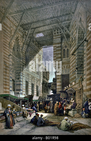 Basar in Kairo, 1830, 1845 Stockfoto